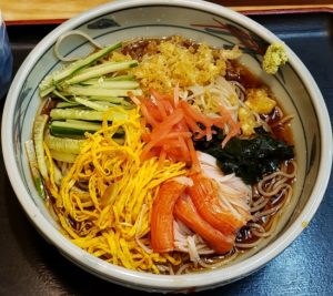 丸福の冷やしたぬきそば